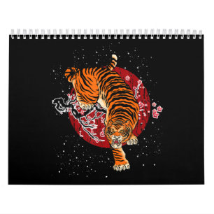 Cherry Blossom Tiger Calendar