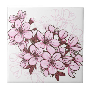 Cherry blossom tile