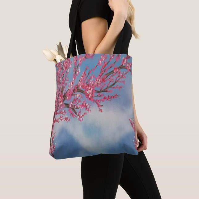 Cherry Blossom Tote Bag (Close Up)