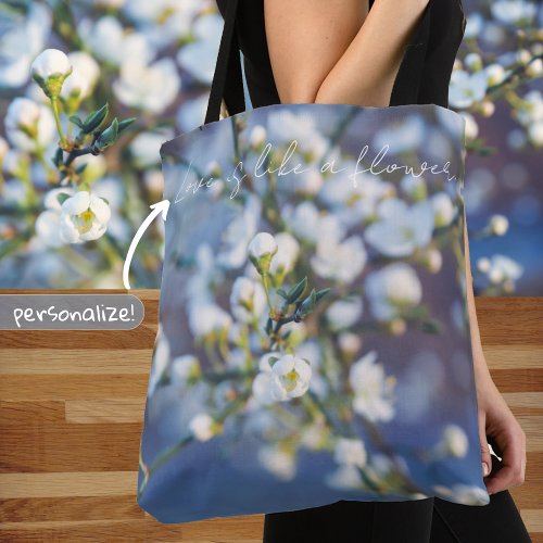 Cherry blossom tote bag