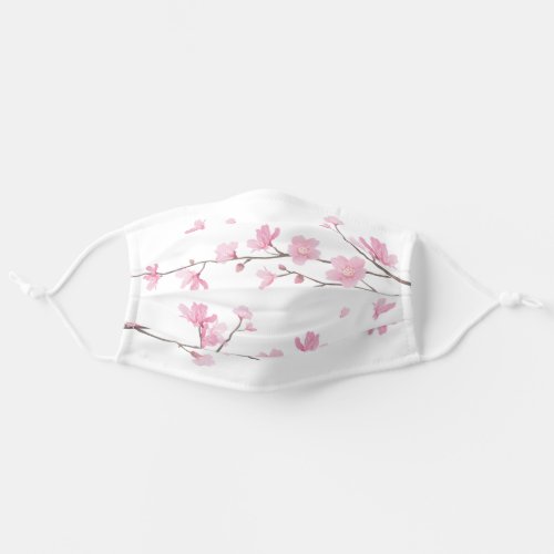 Cherry Blossom _ Transparent Background Adult Cloth Face Mask