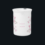 Cherry Blossom - Transparent-Background Beverage Pitcher<br><div class="desc">I have a passion for nature and especially love anything with flowers. For this piece I wanted to create a simple,  yet elegant flower infused with a slight feeling of the orient.</div>