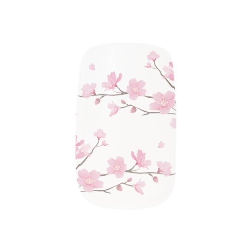 Cherry Blossom _ Transparent Background Minx Nail Art