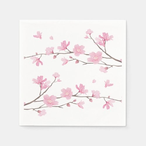 Cherry Blossom _ Transparent Background Napkins