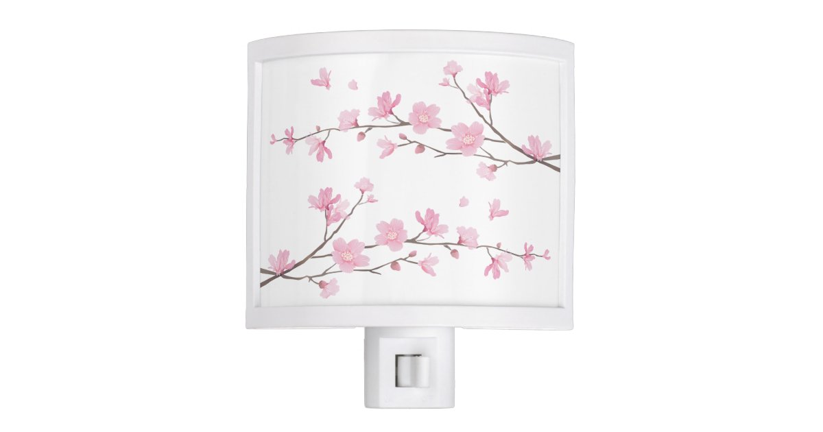 Cherry Blossom Transparent Background Night Light Zazzle Com