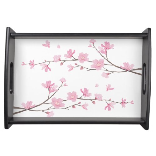 Cherry Blossom _ Transparent Background Serving Tray