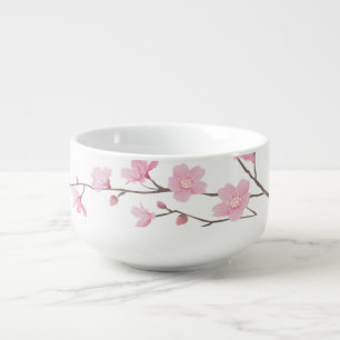 Cherry Blossom - Transparent Background Soup Mug