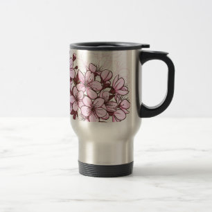 Cherry blossom travel mug
