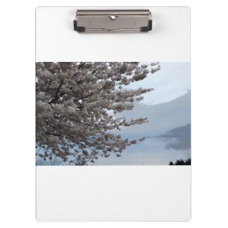Cherry Blossom Tree Art White Clipboard