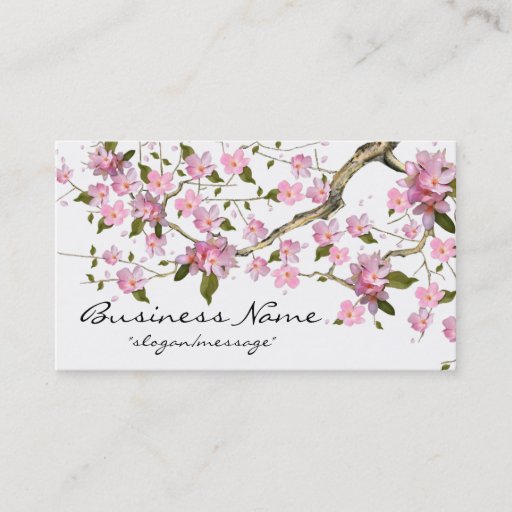Customizable Cherry Blossom Tree Branch 2 Business Card