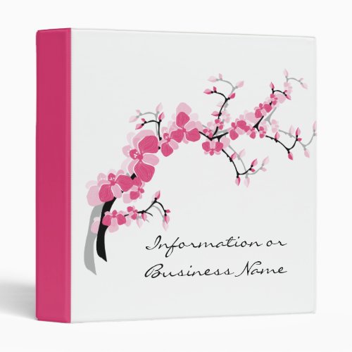 Cherry Blossom Tree Branch Binder Design 4