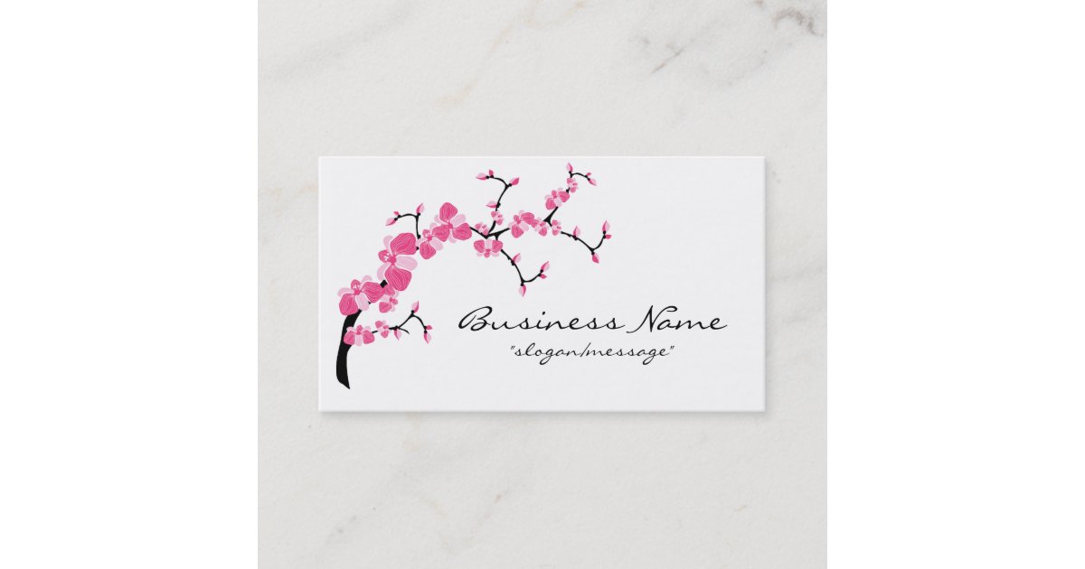 Cherry Blossom Tree Branch Business Card | Zazzle