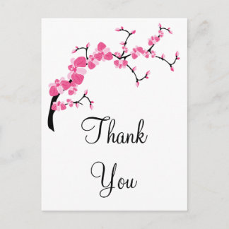 Cherry Blossom Tree Branch Custom Postcards