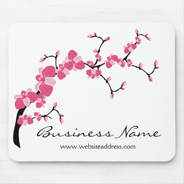 Cherry Blossom Tree Branch Customizable Mousepad (Front)