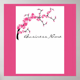 Cherry Blossom Tree Branch Customizable Poster