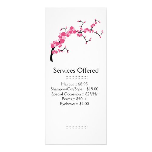 Cherry Blossom Tree Branch Services Rack Card