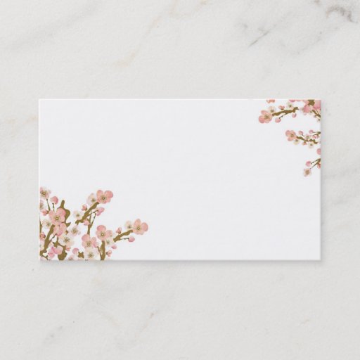 Customizable Cherry blossom tree Business Card