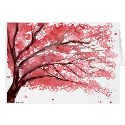 Cherry blossom tree cards (Front Horizontal)