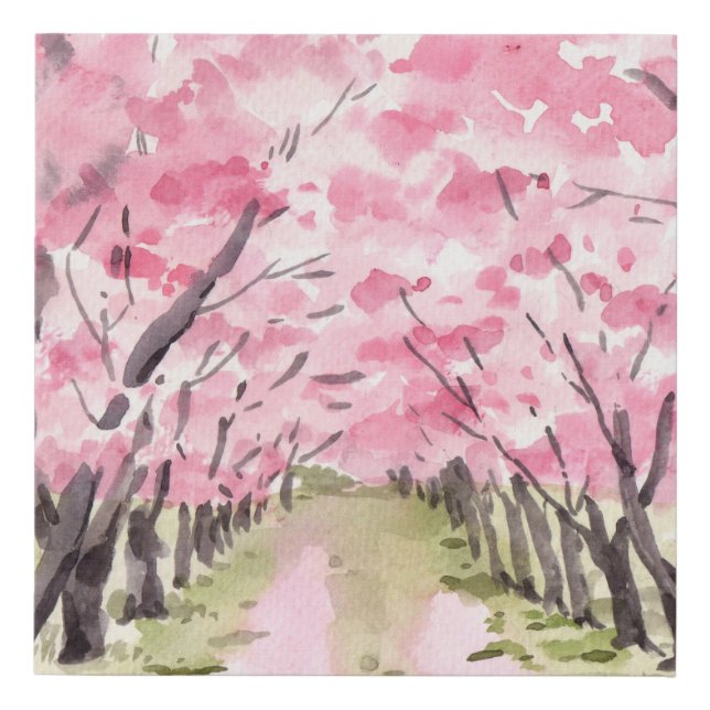 Cherry Blossom Tree Concept Wall Art (Front)
