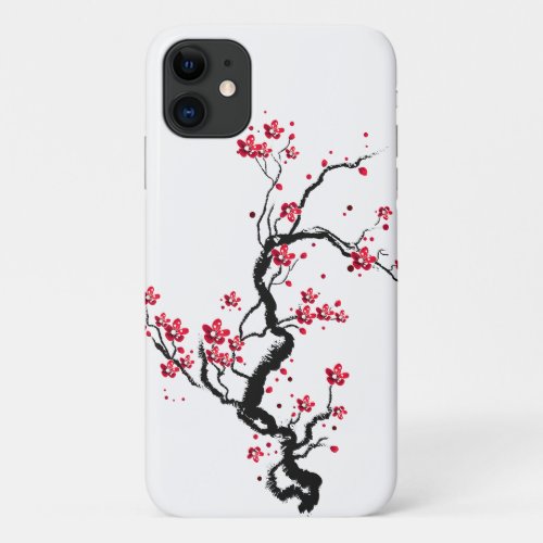 Cherry blossom tree Japanese girl pretty  Spring a iPhone 11 Case
