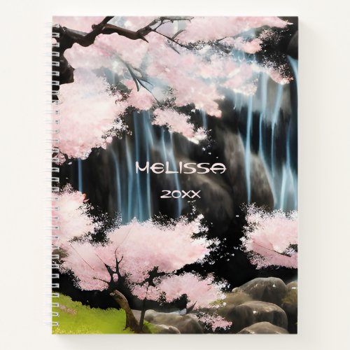 Cherry Blossom Tree Japanese Landscape Notebook