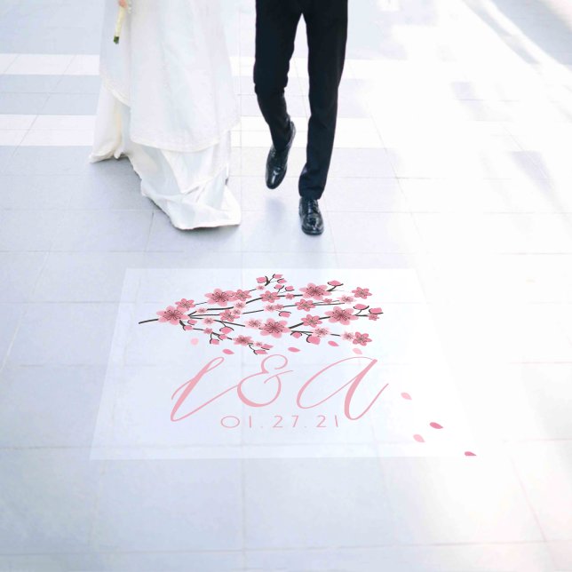 Cherry Blossom Tree Leaf Wedding Dance  Floor Decals (Wedding)