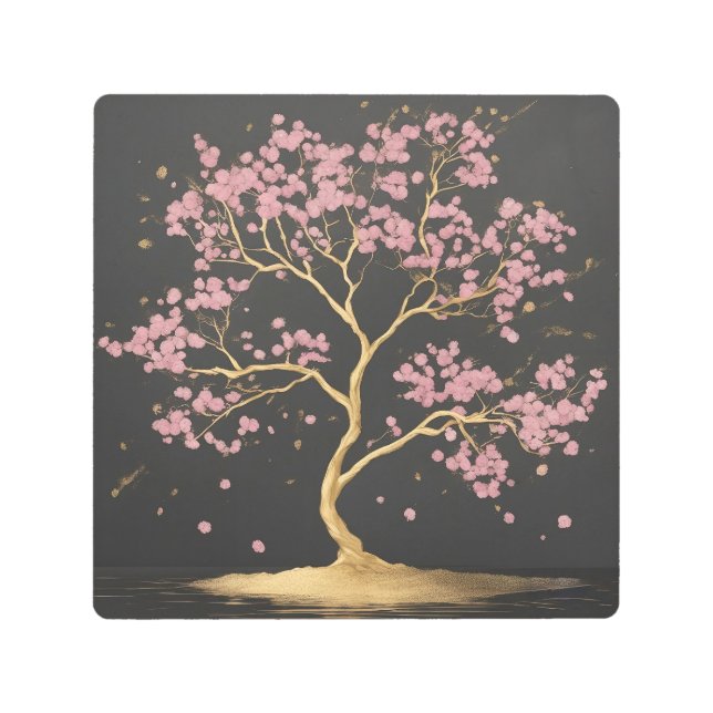 Cherry Blossom Tree Metal Print (Front)