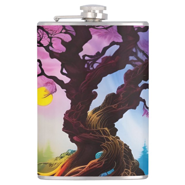 Cherry blossom Tree of life Flask (Front)