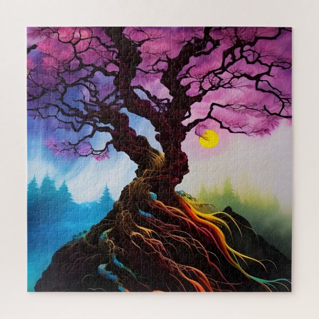 Cherry blossom Tree of life Jigsaw Puzzle (Vertical)