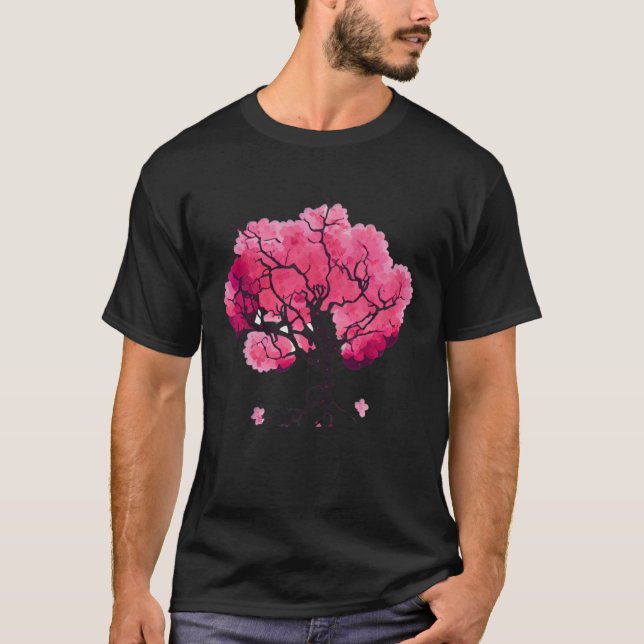Cherry Blossom  Tree of Life T-Shirt (Front)