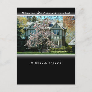 Cherry Blossom Tree Real Estate House Postcard 2