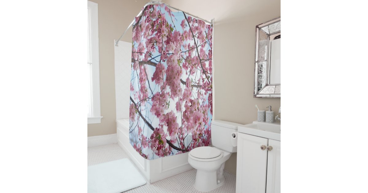 Cherry Blossom Tree Shower Curtain | Zazzle