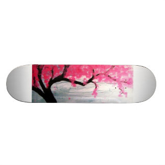 Cherry blossom tree skateboard deck