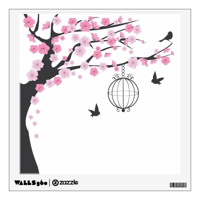 Cherry Blossom Tree Wall Decal (Front)