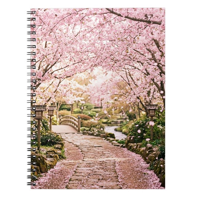 Cherry Blossom Trees Notebook (Front)