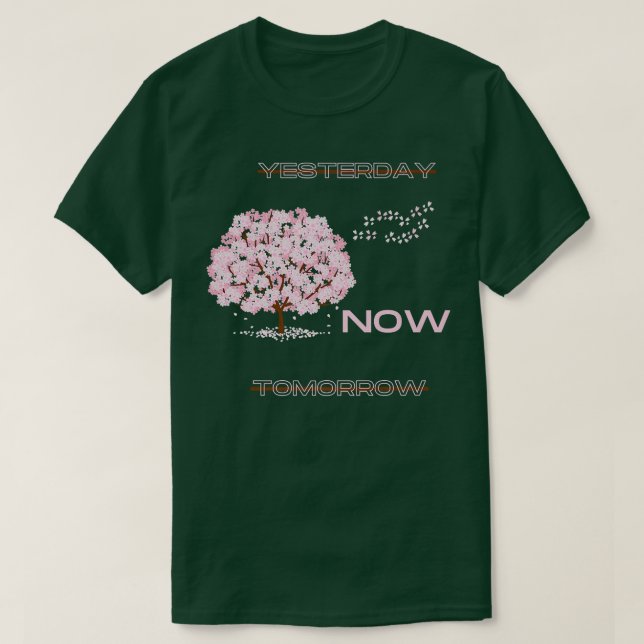 Cherry blossom typographic Motivational Saying Do  T-Shirt (Design Front)