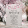 Cherry Blossom Vintage Floral Bridal Shower Invitation