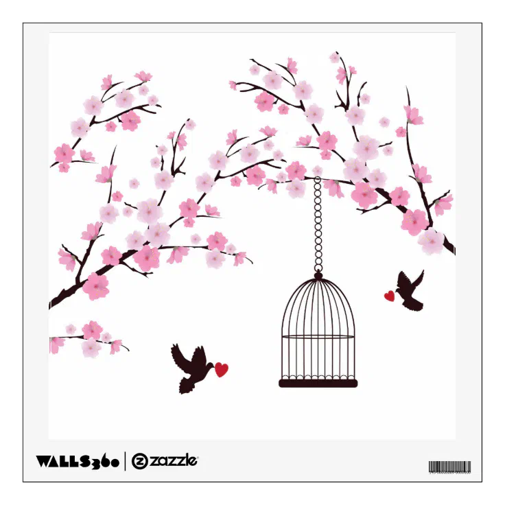 Cherry Blossom Wall Decal Zazzle