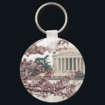 Cherry Blossom Washington DC Keychain<br><div class="desc">Cherry Blossoms full bloom  Tidal Basin in Washington DC.</div>