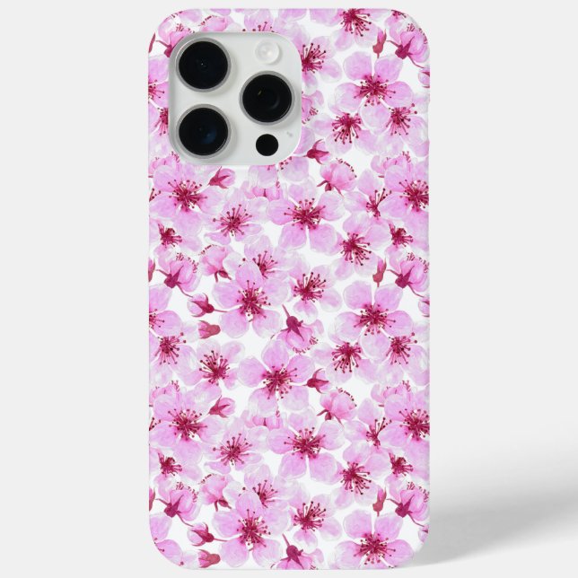 Cherry blossom watercolor Case-Mate iPhone case (Back)