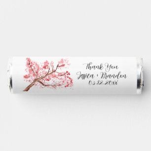 Cherry Blossom Watercolor Flowers Floral Wedding Breath Savers® Mints