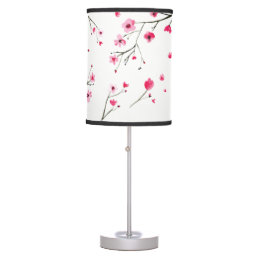 Cherry blossom Watercolor Table Lamp