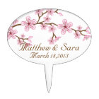 Cherry Blossom Wedding Cake Topper