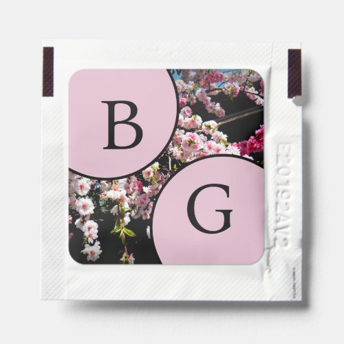 Cherry Blossom Wedding Favor Personalized Hand Sanitizer Packet