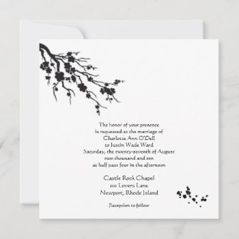 Cherry Blossom; Wedding Invitation by DreamLiveLoveLaugh at Zazzle