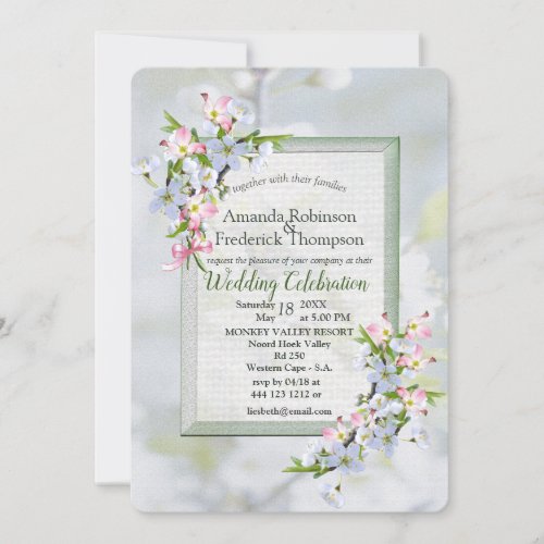 Cherry Blossom Wedding Invitation