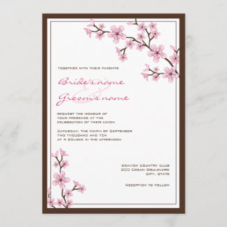 Cherry Blossom Wedding Invitations