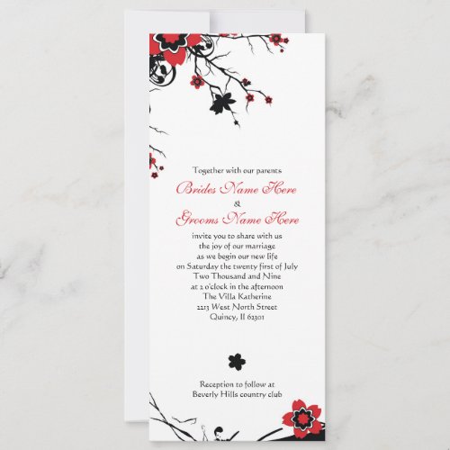 Cherry Blossom Wedding Invite