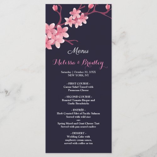 Cherry Blossom    Wedding Menu