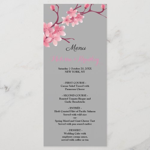 Cherry Blossom    Wedding Menu